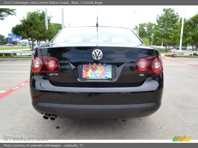 Black / Cornsilk Beige 2010 Volkswagen Jetta Limited Edition Sedan