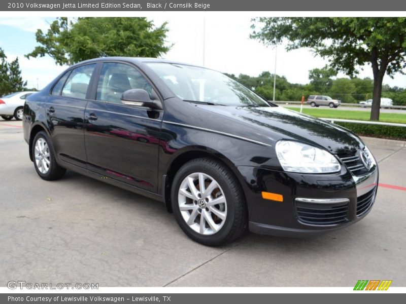 Black / Cornsilk Beige 2010 Volkswagen Jetta Limited Edition Sedan
