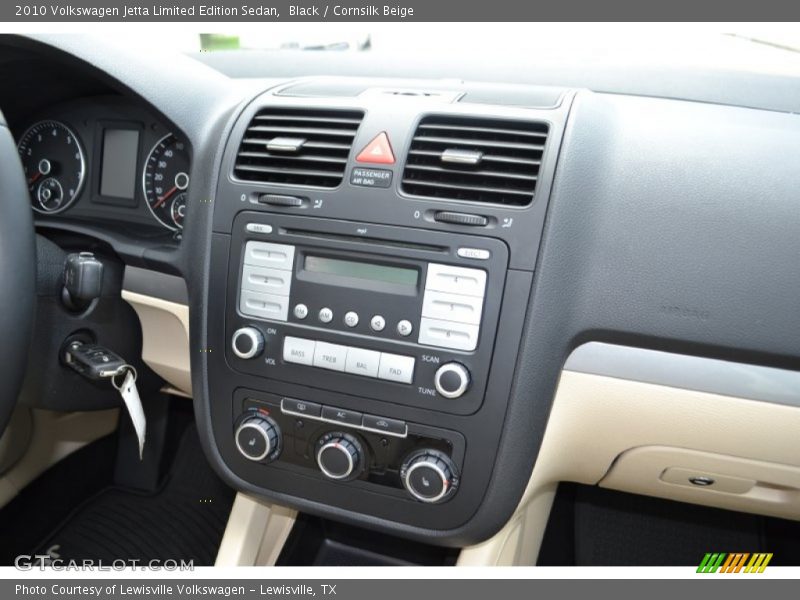 Black / Cornsilk Beige 2010 Volkswagen Jetta Limited Edition Sedan