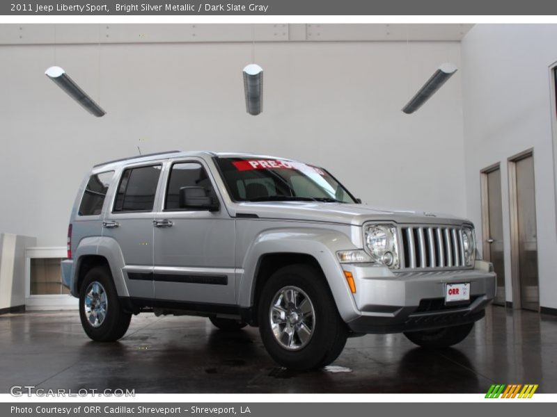Bright Silver Metallic / Dark Slate Gray 2011 Jeep Liberty Sport