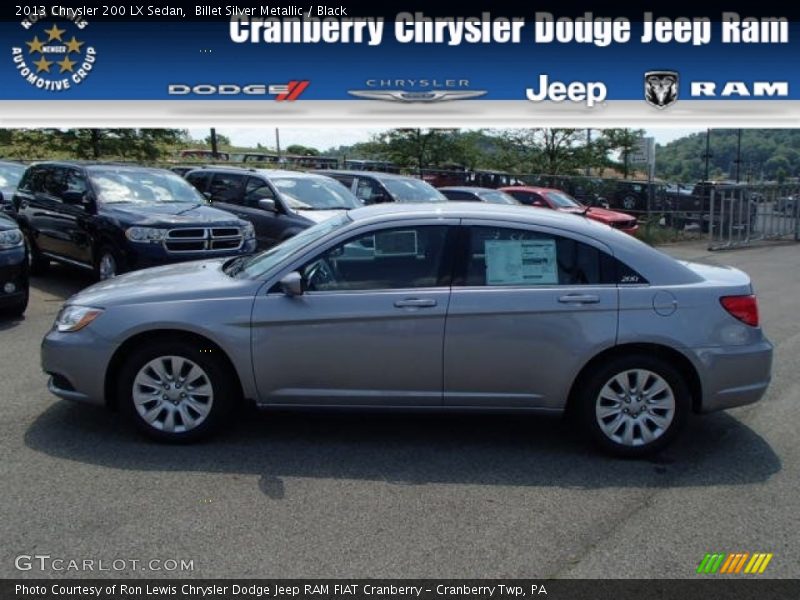 Billet Silver Metallic / Black 2013 Chrysler 200 LX Sedan