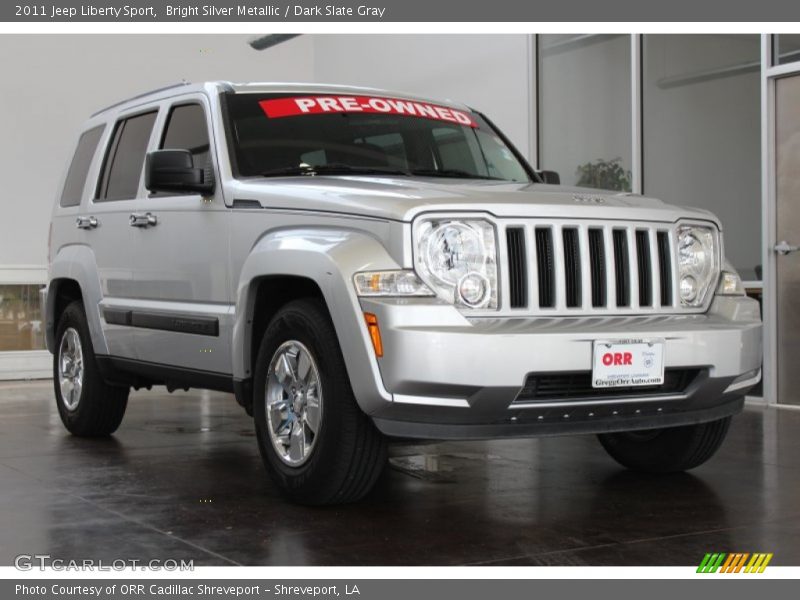 Bright Silver Metallic / Dark Slate Gray 2011 Jeep Liberty Sport