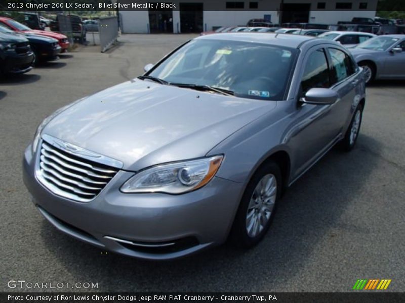Billet Silver Metallic / Black 2013 Chrysler 200 LX Sedan