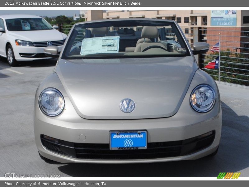 Moonrock Silver Metallic / Beige 2013 Volkswagen Beetle 2.5L Convertible