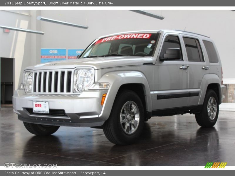 Bright Silver Metallic / Dark Slate Gray 2011 Jeep Liberty Sport