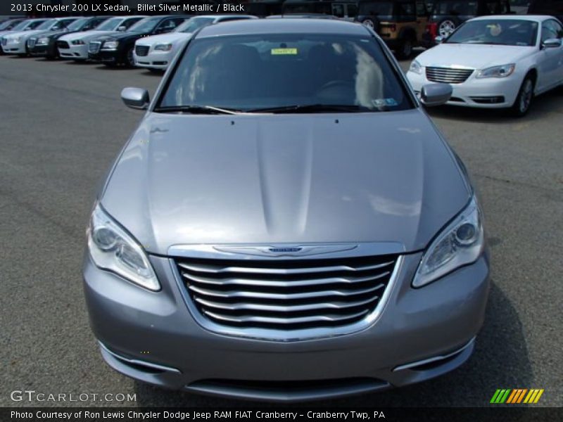 Billet Silver Metallic / Black 2013 Chrysler 200 LX Sedan