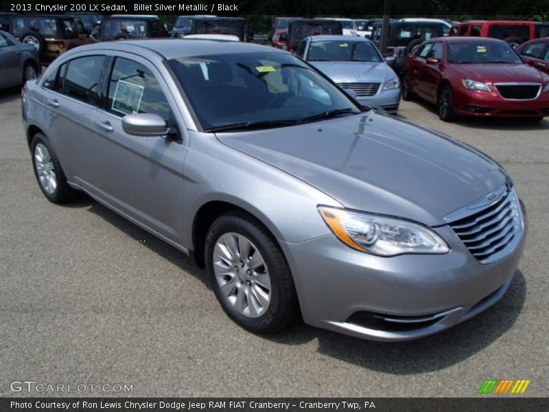 Billet Silver Metallic / Black 2013 Chrysler 200 LX Sedan