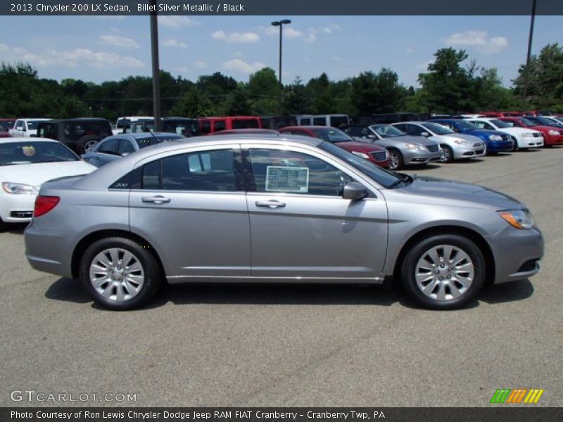Billet Silver Metallic / Black 2013 Chrysler 200 LX Sedan