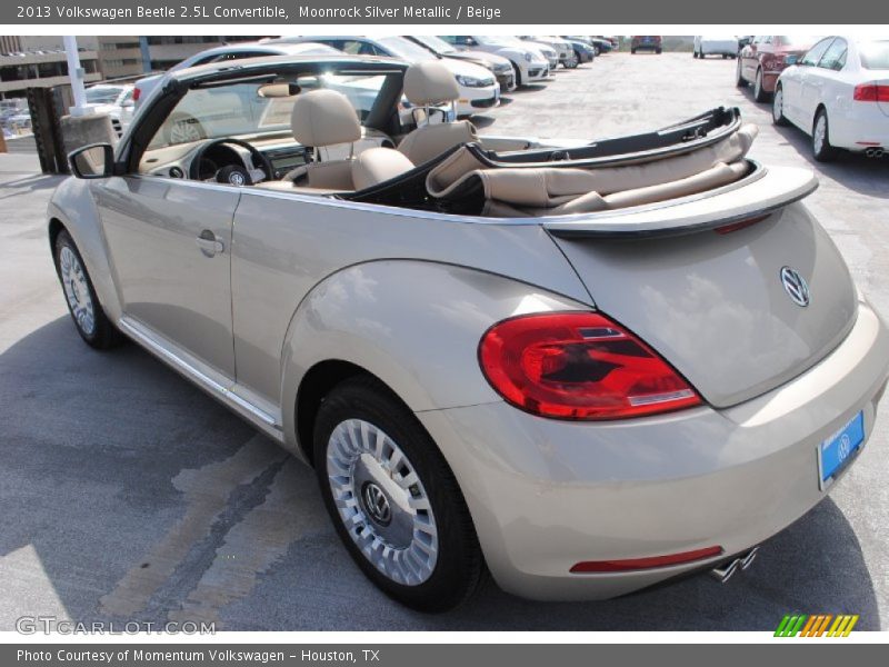 Moonrock Silver Metallic / Beige 2013 Volkswagen Beetle 2.5L Convertible