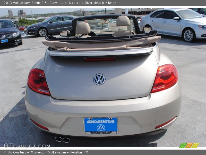 Moonrock Silver Metallic / Beige 2013 Volkswagen Beetle 2.5L Convertible