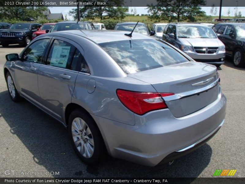 Billet Silver Metallic / Black 2013 Chrysler 200 LX Sedan