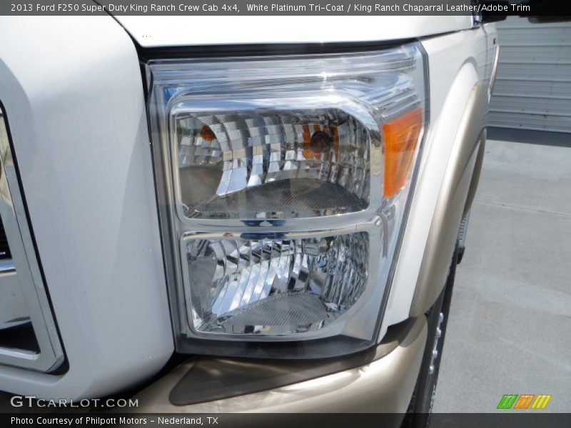 White Platinum Tri-Coat / King Ranch Chaparral Leather/Adobe Trim 2013 Ford F250 Super Duty King Ranch Crew Cab 4x4