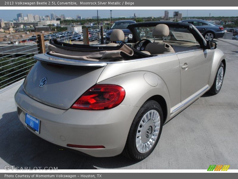 Moonrock Silver Metallic / Beige 2013 Volkswagen Beetle 2.5L Convertible