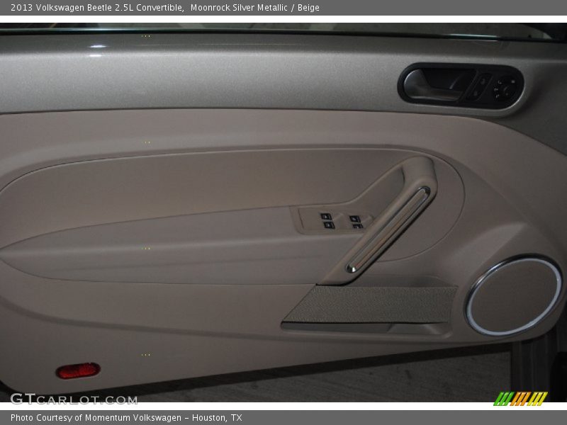 Moonrock Silver Metallic / Beige 2013 Volkswagen Beetle 2.5L Convertible