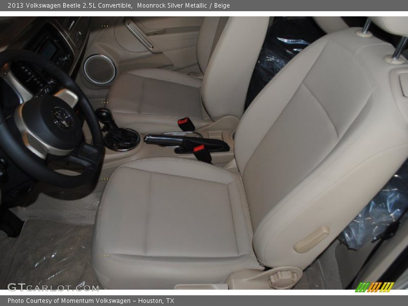Moonrock Silver Metallic / Beige 2013 Volkswagen Beetle 2.5L Convertible