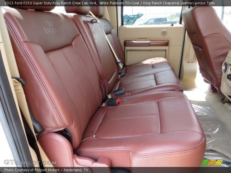 White Platinum Tri-Coat / King Ranch Chaparral Leather/Adobe Trim 2013 Ford F250 Super Duty King Ranch Crew Cab 4x4
