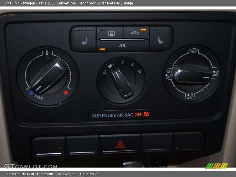 Moonrock Silver Metallic / Beige 2013 Volkswagen Beetle 2.5L Convertible