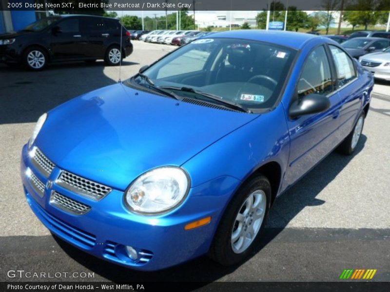 Electric Blue Pearlcoat / Dark Slate Gray 2005 Dodge Neon SXT