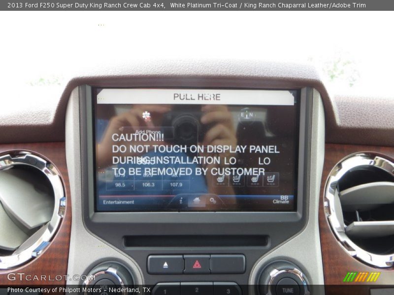 White Platinum Tri-Coat / King Ranch Chaparral Leather/Adobe Trim 2013 Ford F250 Super Duty King Ranch Crew Cab 4x4