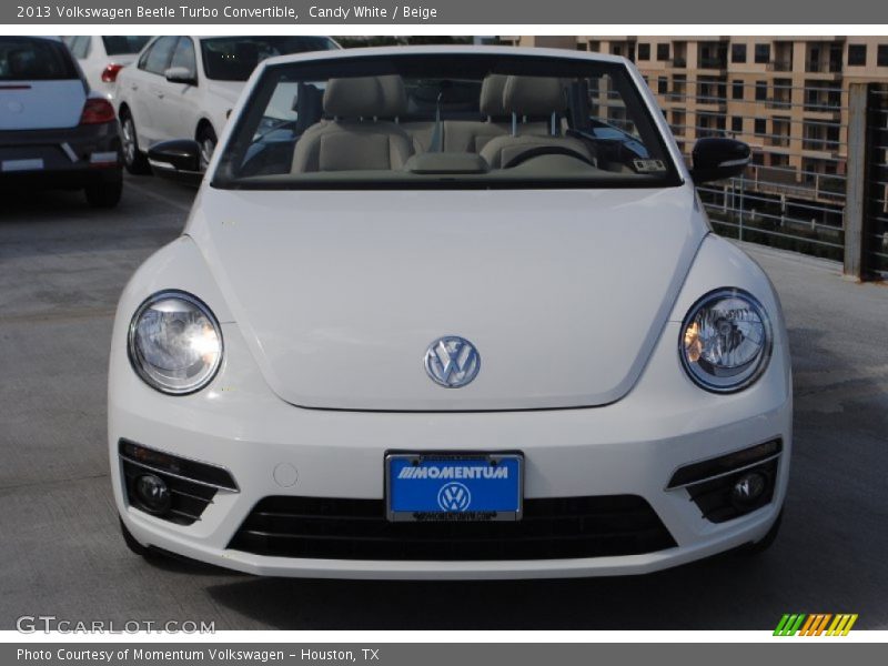 Candy White / Beige 2013 Volkswagen Beetle Turbo Convertible