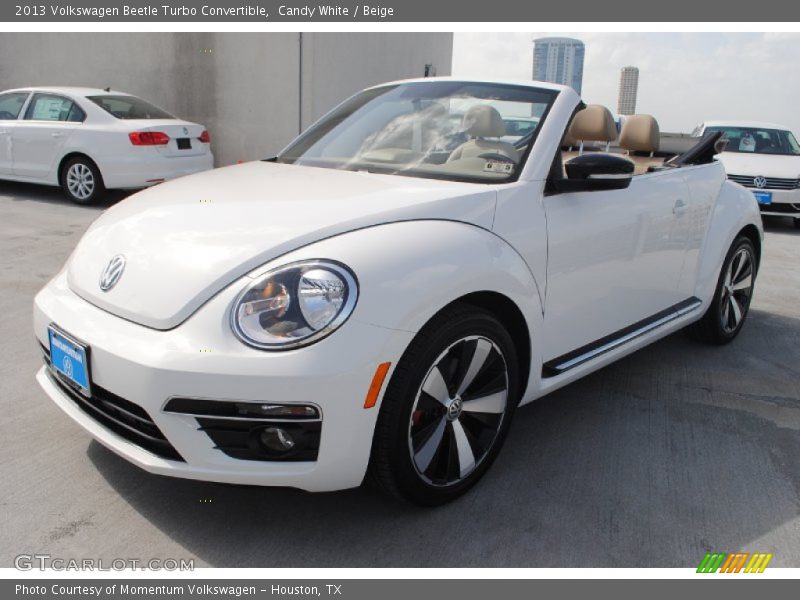 Candy White / Beige 2013 Volkswagen Beetle Turbo Convertible