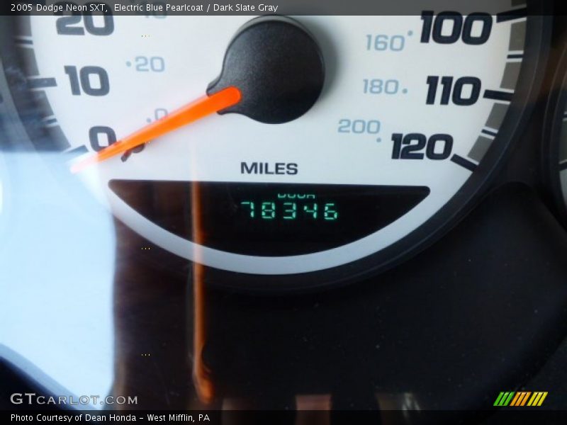 Electric Blue Pearlcoat / Dark Slate Gray 2005 Dodge Neon SXT
