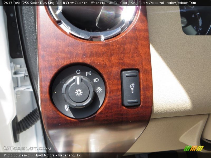 White Platinum Tri-Coat / King Ranch Chaparral Leather/Adobe Trim 2013 Ford F250 Super Duty King Ranch Crew Cab 4x4