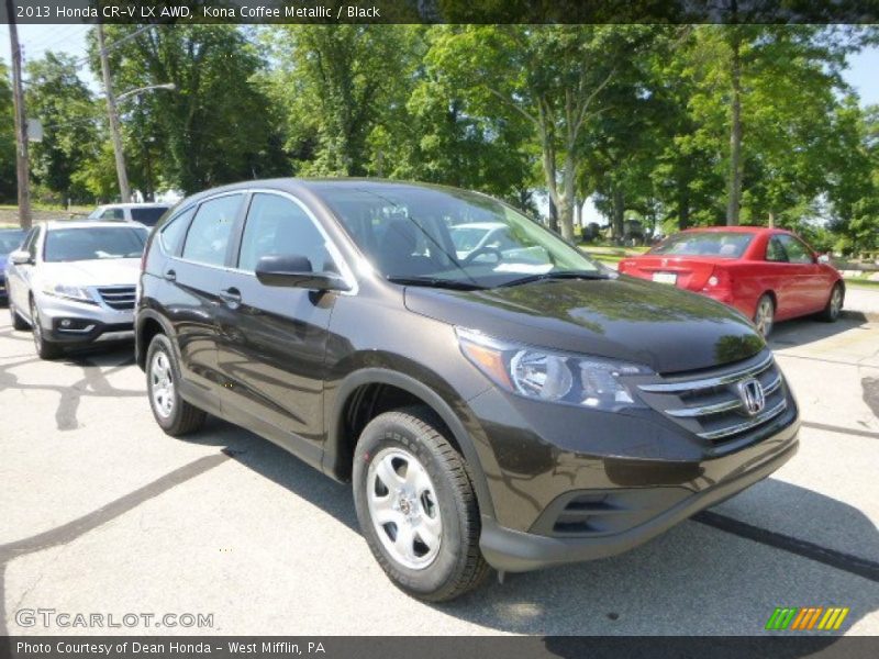 Kona Coffee Metallic / Black 2013 Honda CR-V LX AWD