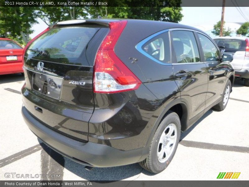 Kona Coffee Metallic / Black 2013 Honda CR-V LX AWD