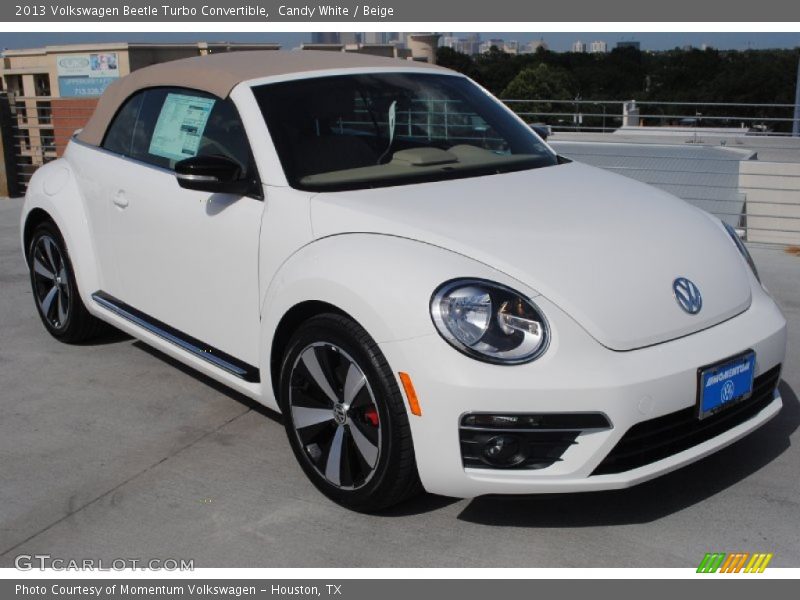 Candy White / Beige 2013 Volkswagen Beetle Turbo Convertible