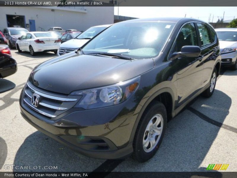 Kona Coffee Metallic / Black 2013 Honda CR-V LX AWD