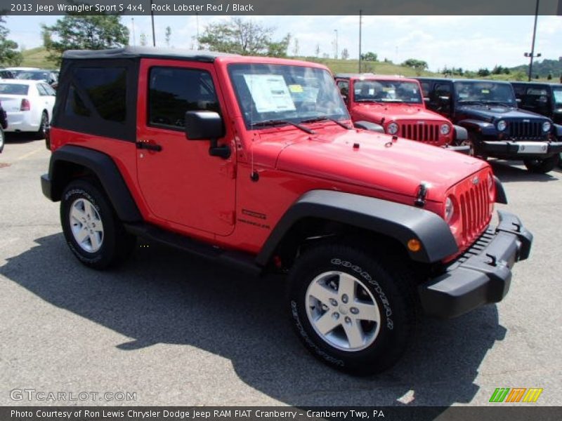 Rock Lobster Red / Black 2013 Jeep Wrangler Sport S 4x4