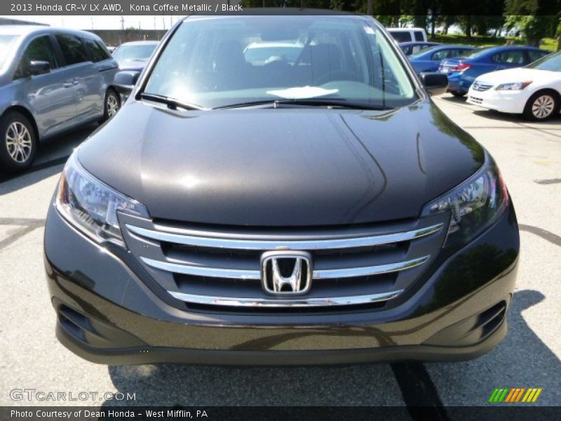 Kona Coffee Metallic / Black 2013 Honda CR-V LX AWD