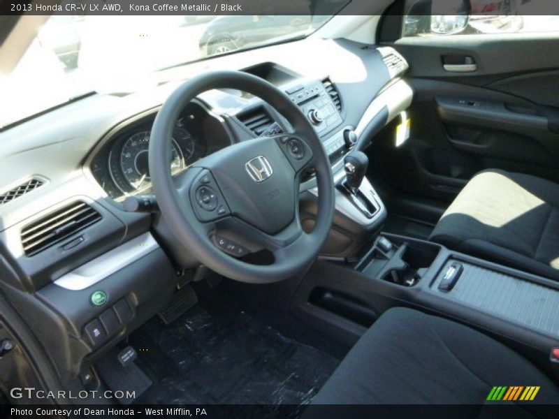 Kona Coffee Metallic / Black 2013 Honda CR-V LX AWD