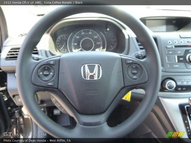 Kona Coffee Metallic / Black 2013 Honda CR-V LX AWD