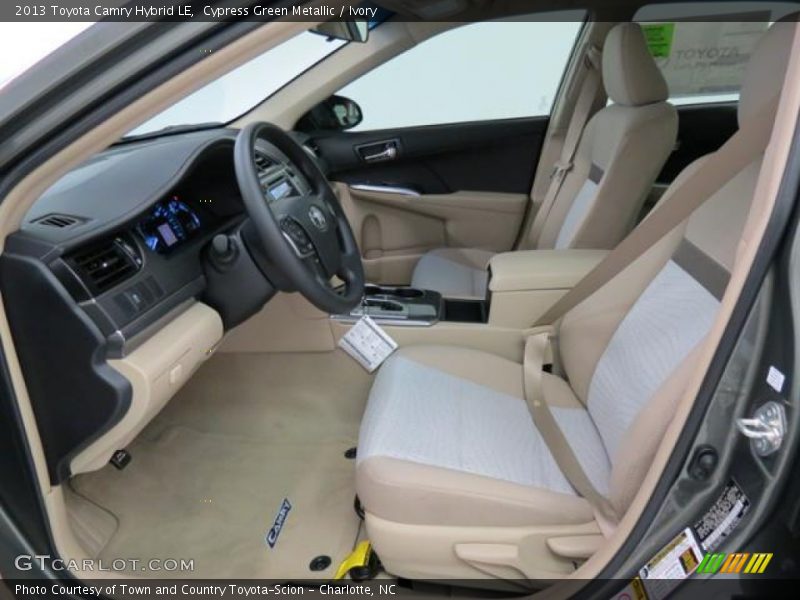 Cypress Green Metallic / Ivory 2013 Toyota Camry Hybrid LE