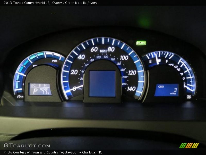 Cypress Green Metallic / Ivory 2013 Toyota Camry Hybrid LE