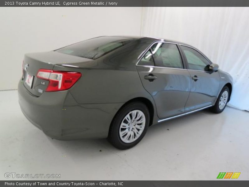 Cypress Green Metallic / Ivory 2013 Toyota Camry Hybrid LE