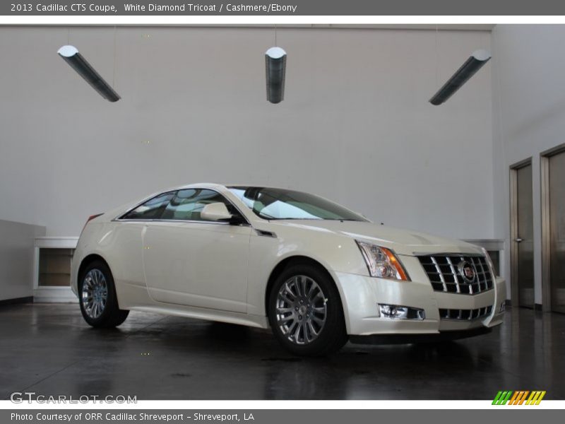 White Diamond Tricoat / Cashmere/Ebony 2013 Cadillac CTS Coupe