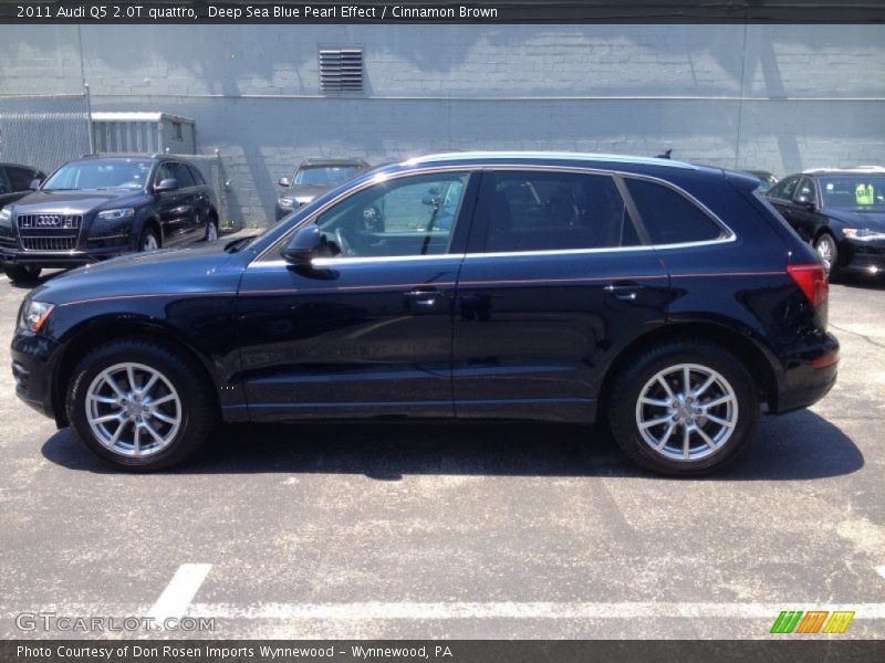 Deep Sea Blue Pearl Effect / Cinnamon Brown 2011 Audi Q5 2.0T quattro