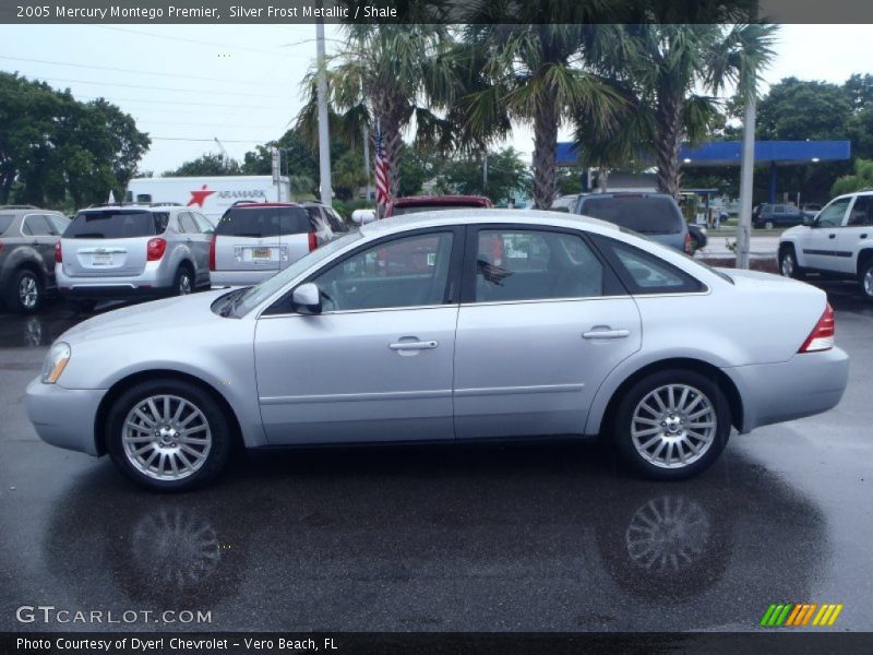 Silver Frost Metallic / Shale 2005 Mercury Montego Premier