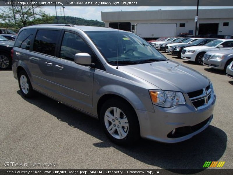 Billet Silver Metallic / Black/Light Graystone 2013 Dodge Grand Caravan Crew
