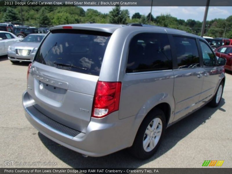 Billet Silver Metallic / Black/Light Graystone 2013 Dodge Grand Caravan Crew