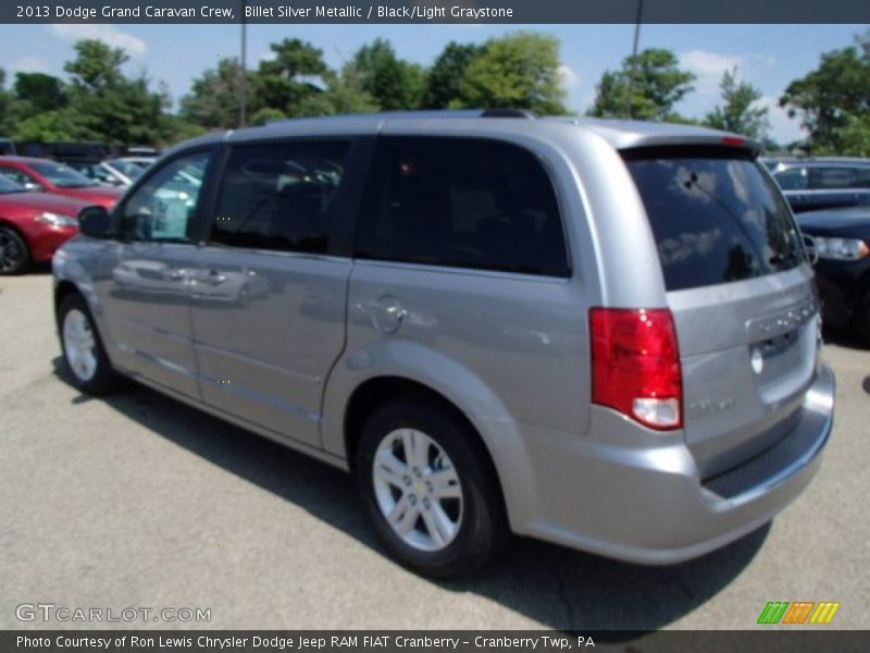 Billet Silver Metallic / Black/Light Graystone 2013 Dodge Grand Caravan Crew