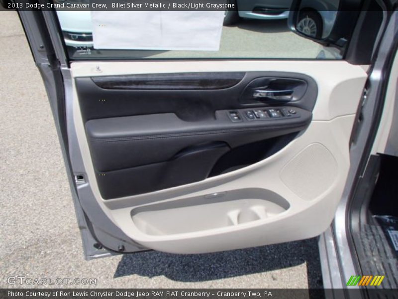 Billet Silver Metallic / Black/Light Graystone 2013 Dodge Grand Caravan Crew