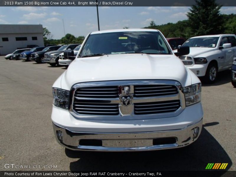 Bright White / Black/Diesel Gray 2013 Ram 1500 Big Horn Crew Cab 4x4