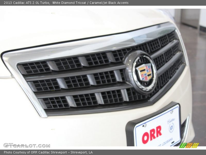 White Diamond Tricoat / Caramel/Jet Black Accents 2013 Cadillac ATS 2.0L Turbo