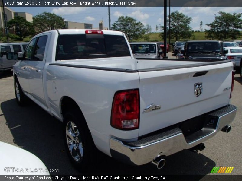 Bright White / Black/Diesel Gray 2013 Ram 1500 Big Horn Crew Cab 4x4