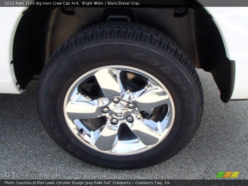 Bright White / Black/Diesel Gray 2013 Ram 1500 Big Horn Crew Cab 4x4