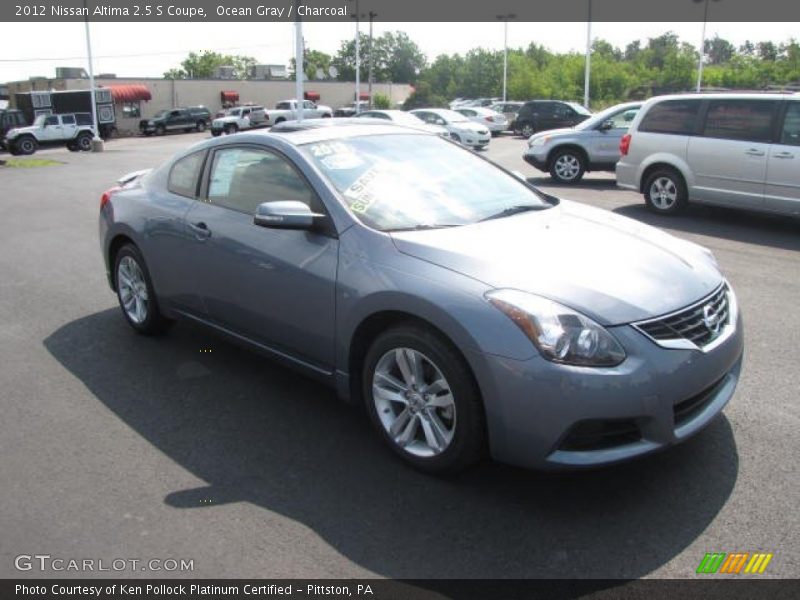 Ocean Gray / Charcoal 2012 Nissan Altima 2.5 S Coupe